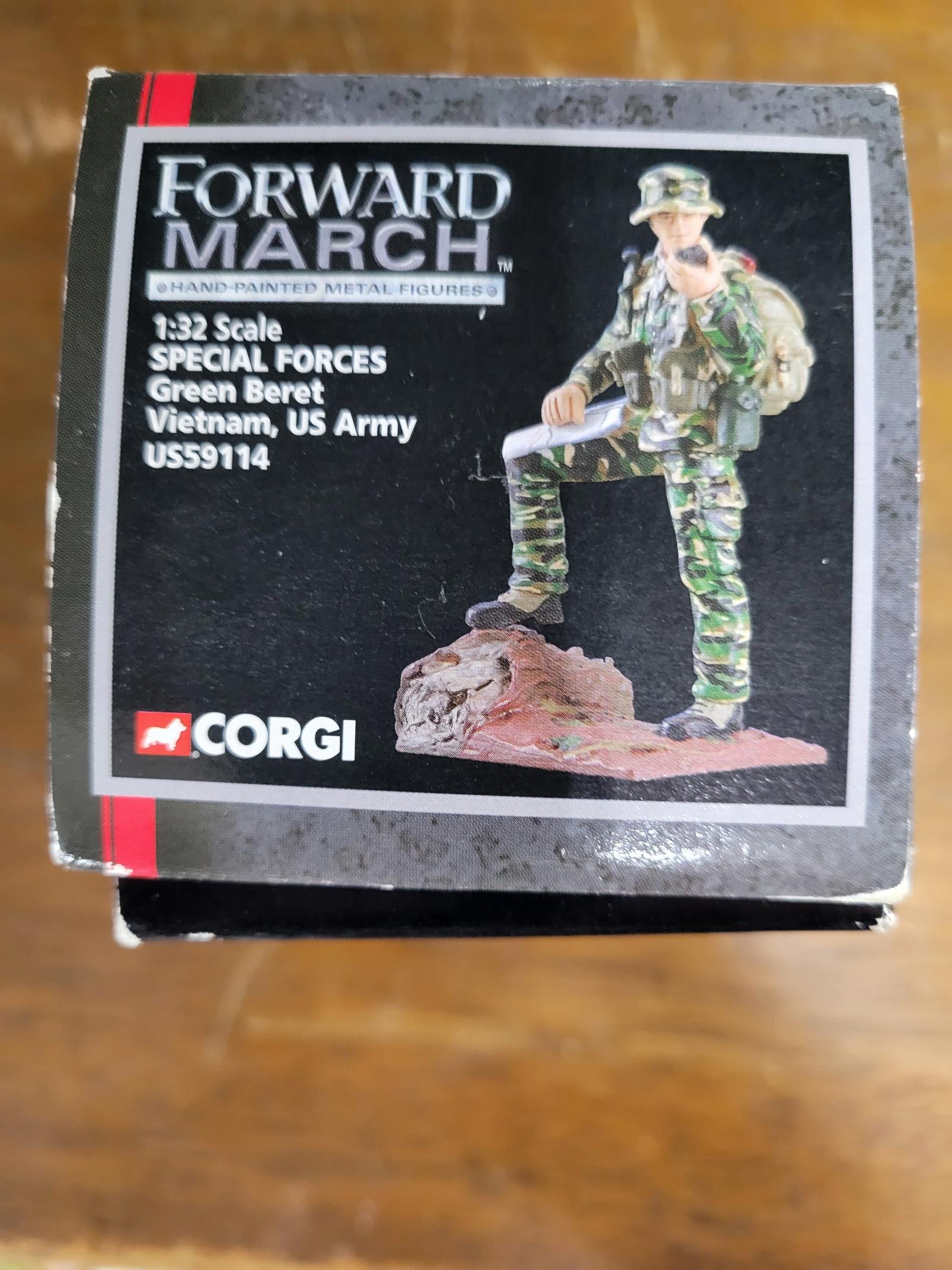 Corgi Forward March 1:32 Scale Green Beret Special Forces Figure - Vietnam