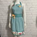 Kay Dee Designs Hostess Apron Enjoy The Ride Girlie Green Stripe Polka Dot New