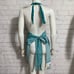 Kay Dee Designs Hostess Apron Enjoy The Ride Girlie Green Stripe Polka Dot New