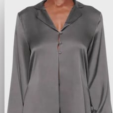 Skims Silk Stretch Lounge Shirt