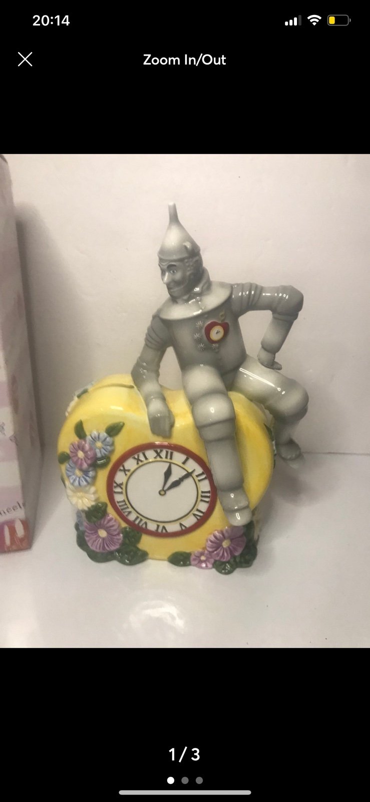 Westland Wizard of Oz Tin Man Ceramic Bank In Original Box Vintage 1999