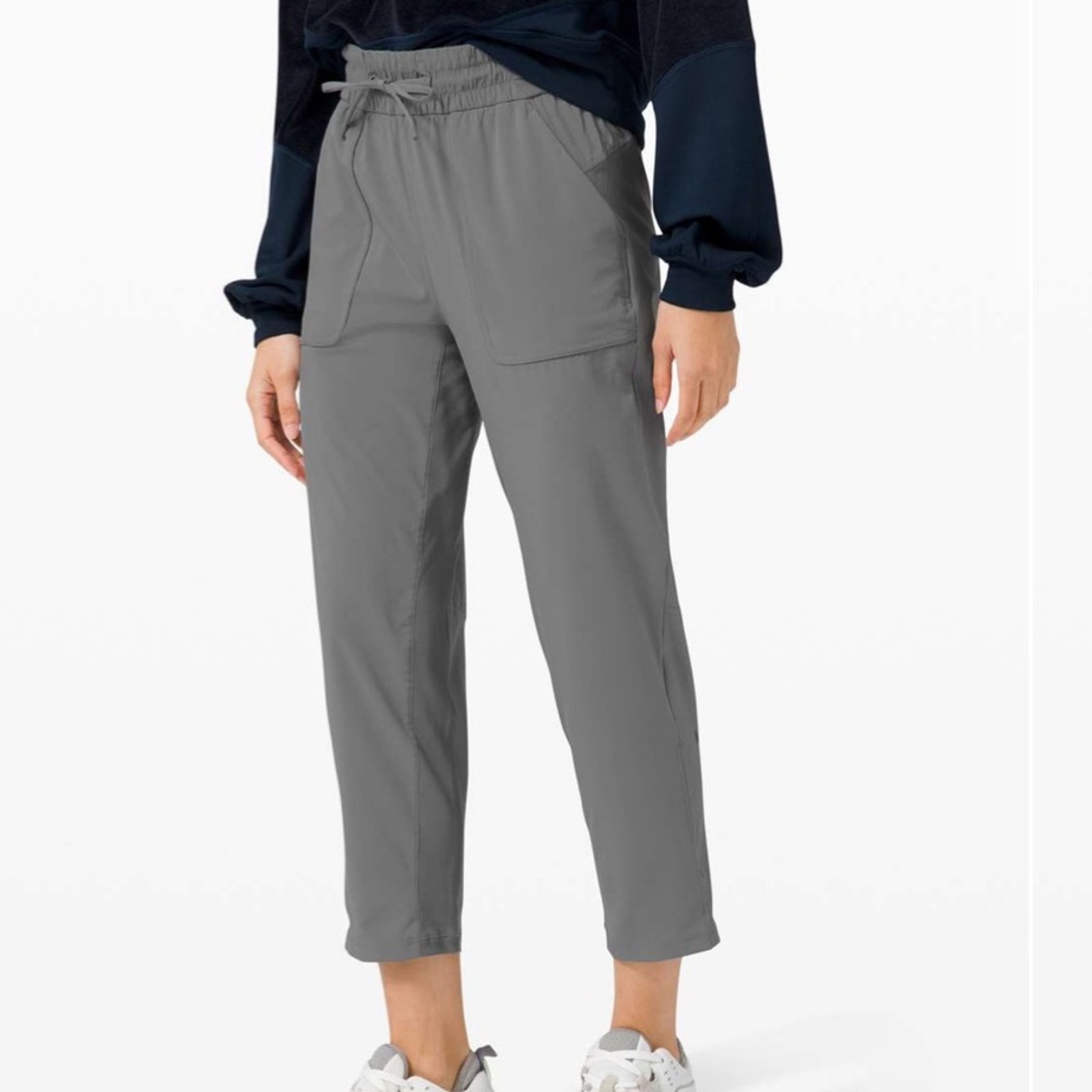 Lululemon Beyond the Studio Crop Asphalt Grey