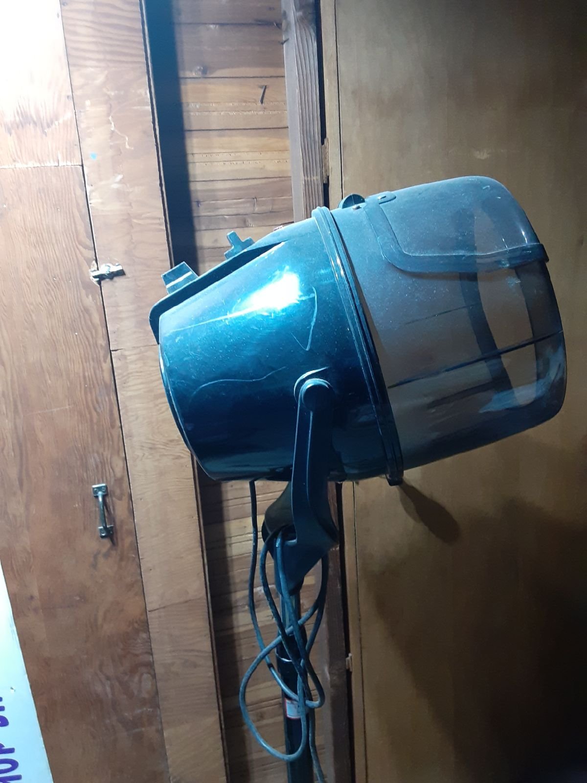 Hair dryer on stand