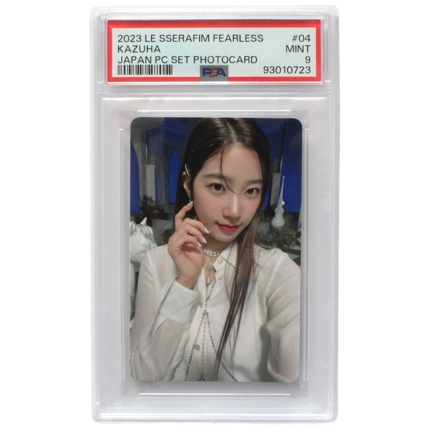 2023 LE SSERAFIM FEARLESS Kazuha Japan Official Photocard #04 PSA GRADE 9 MINT