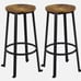 Bar Height Bar Stools Metal Barstools Counter Stools Backless Set of 2 Rustic