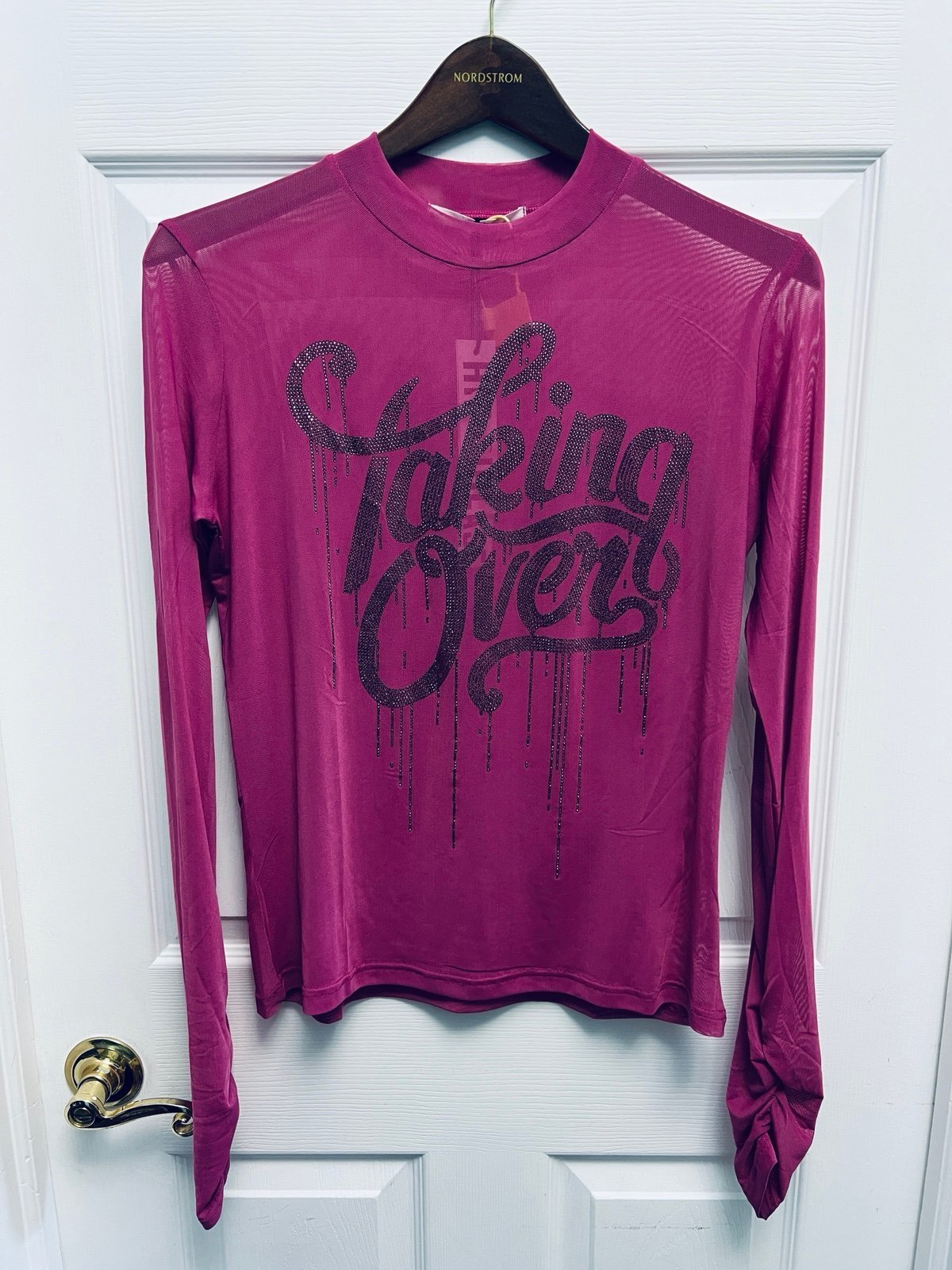 Skinny mesh tee