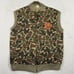 Vintage Duck Camo Vest Mens Large Full Zip Hunting Outdoor Alabama Made USA