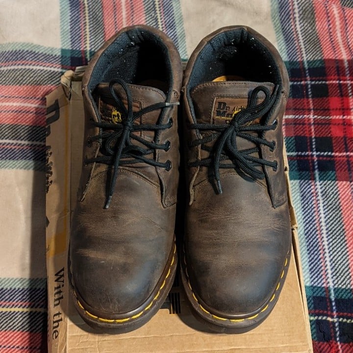 DR MARTENS Brown Leather Chukka Boots 8057 Made In England UK8/US9