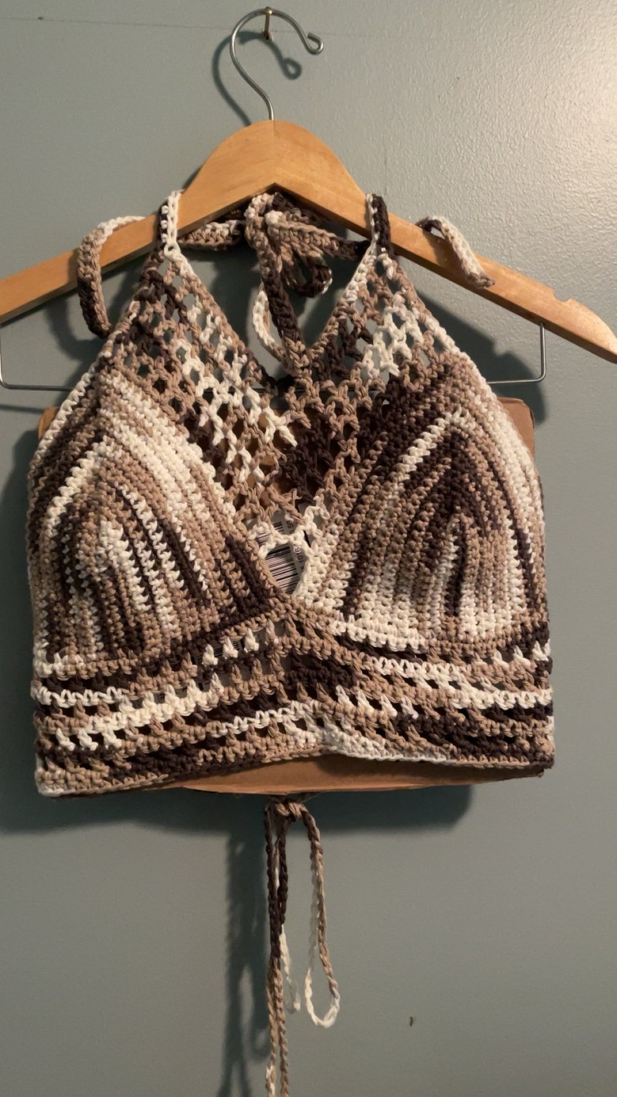 Handmade crochet halter top