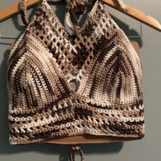 Handmade crochet halter top