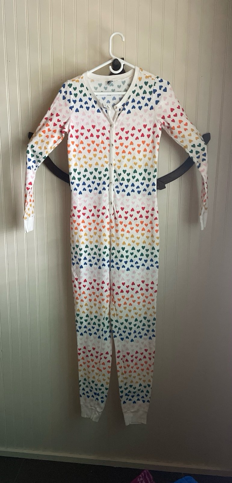 S Tall Women's Old Navy Rainbow Heart Onesie