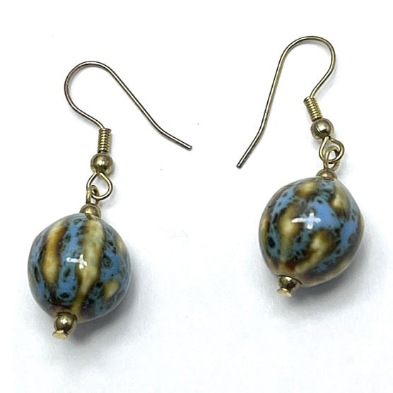 Vintage Glass Drop Earrings