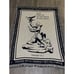 Lord, Make me an instrument of your peace Throw Blanket Afghan Cream + Blue