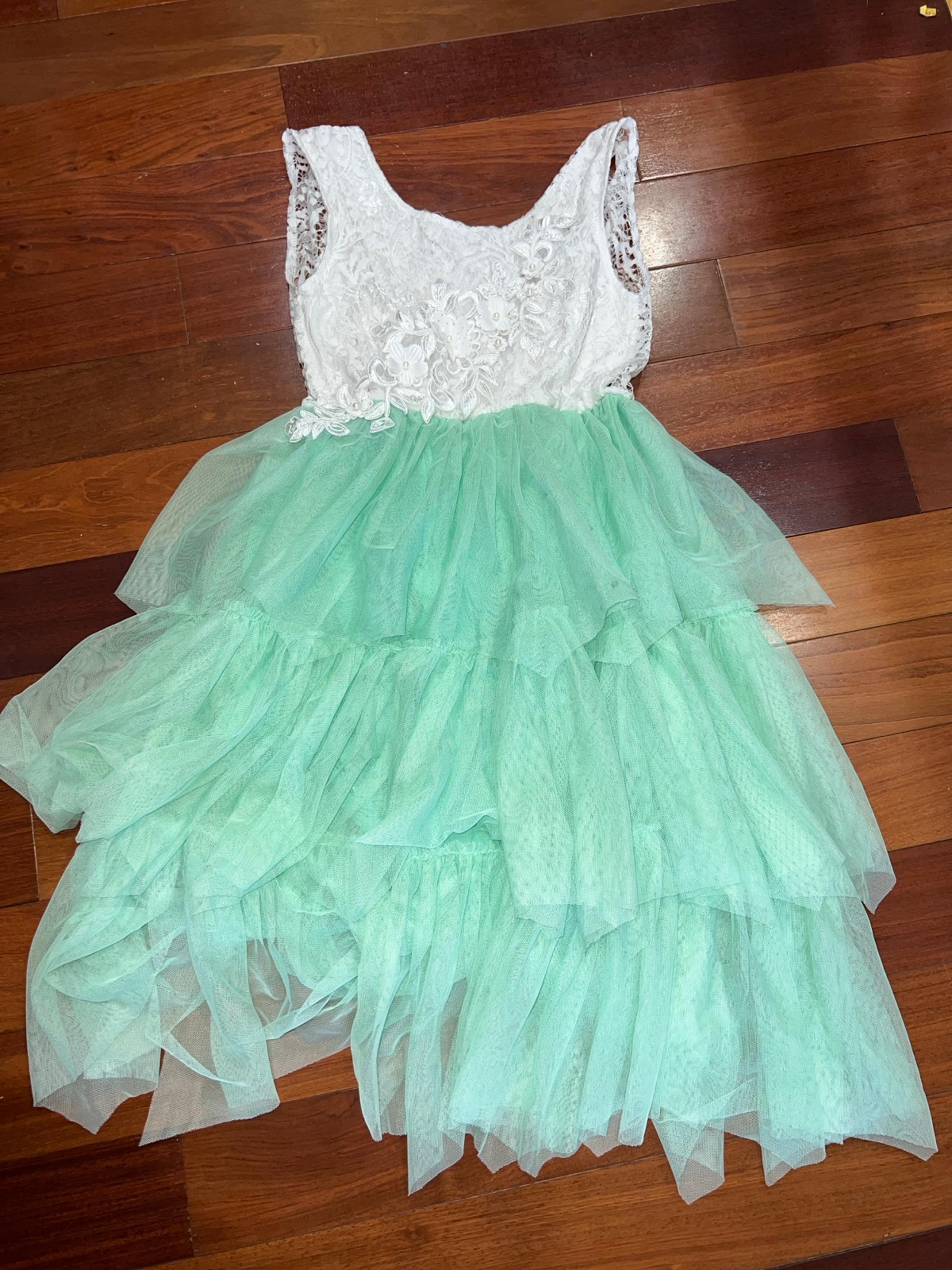 Gorgeous Mint Green Lace Dress