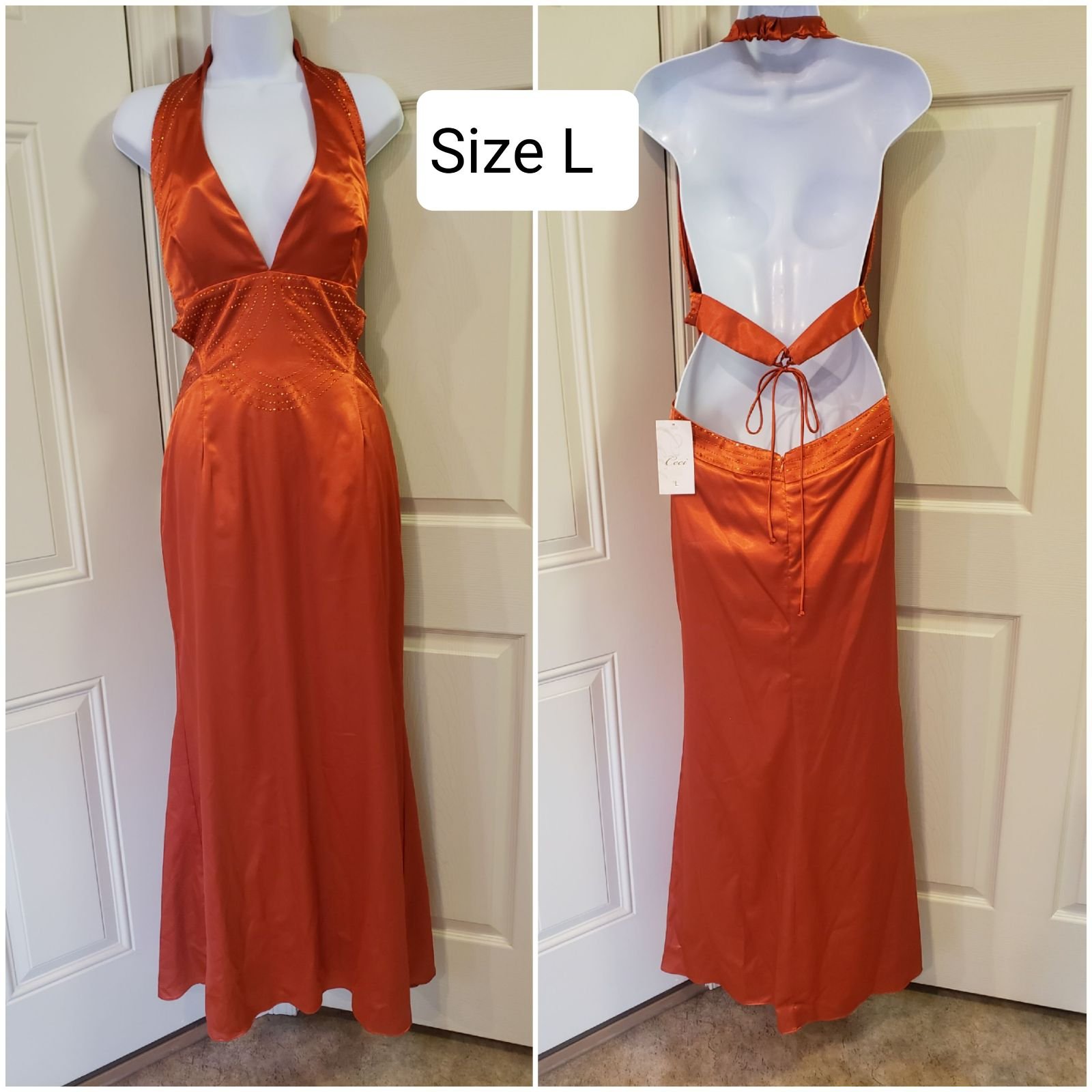 New CECI Maxi Wedding Party Dress Size L