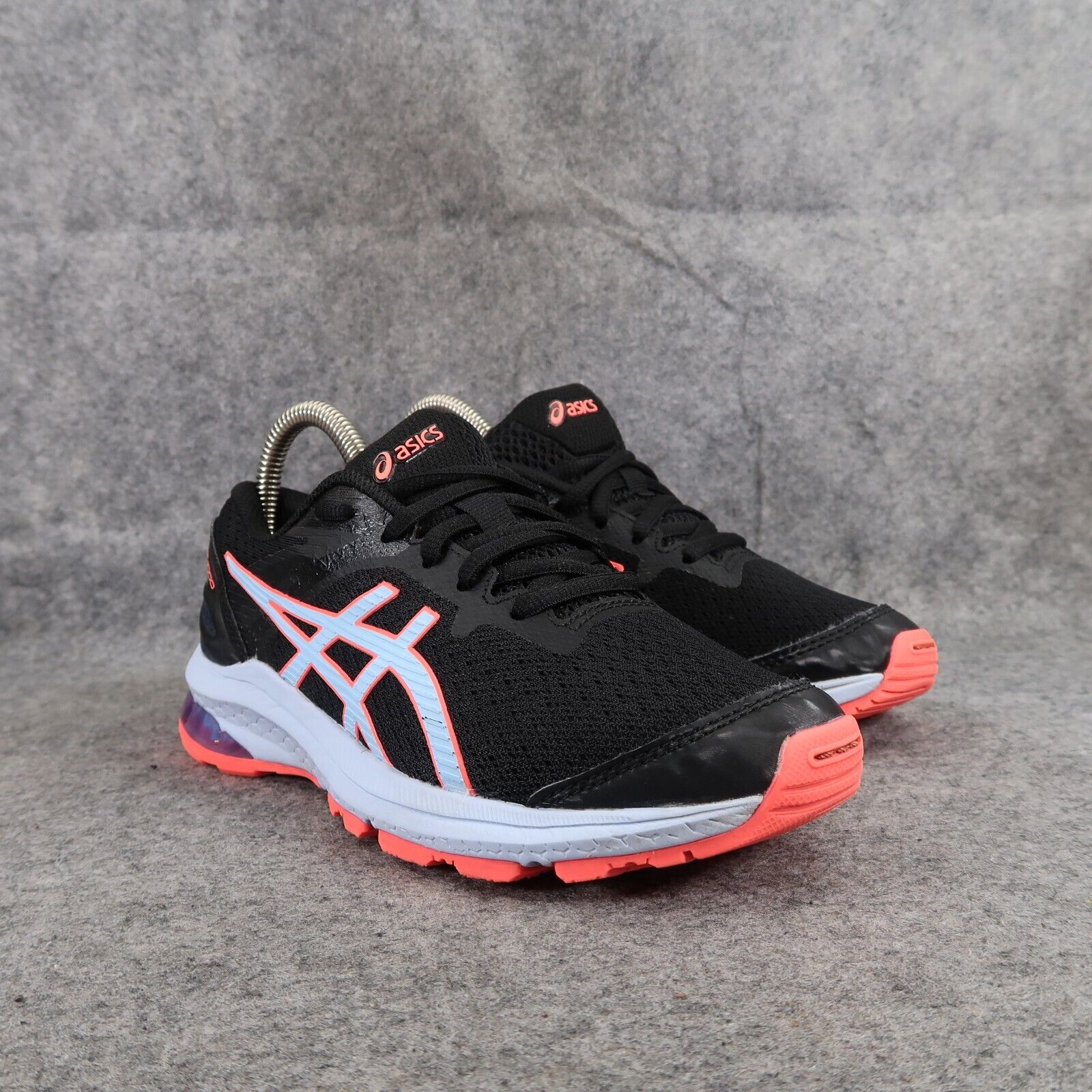 Asics Shoes Kids 3.5 Athletic Trainer GT 1000 GS Running Active Sport Black Blue