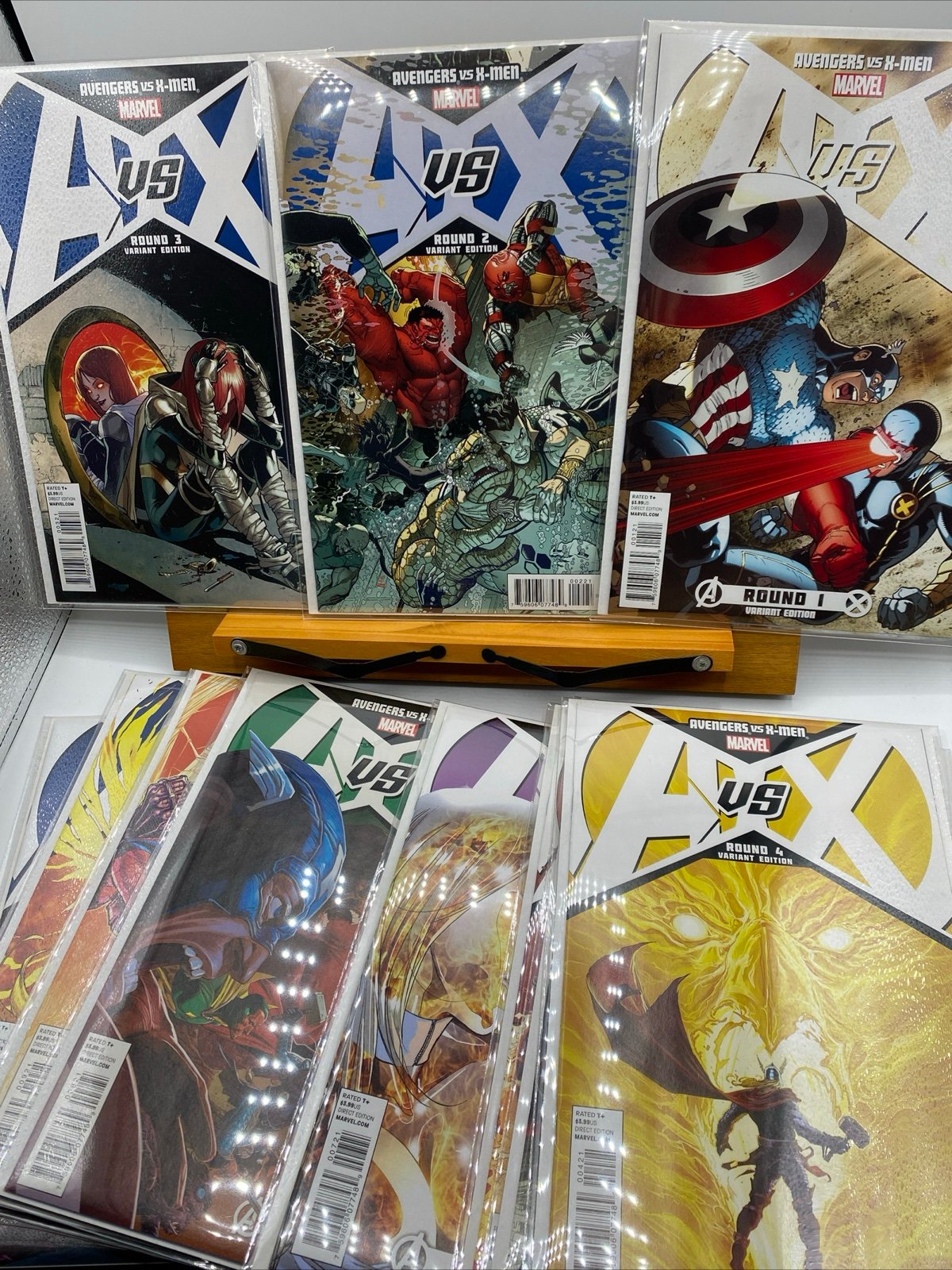 AVENGERS VS X-MEN 1-12 MARVEL COMIC Variant SET A VS X COMPLETE 1:50 1:100