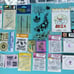 Rubber Cling Mixed Stamp Lot Clear Holiday Christmas Craft Martha Stewart Unused
