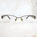Christian Dior Eyeglasses Frame Women's Brown Metal Rectangular Half Rim 135