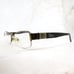 Christian Dior Eyeglasses Frame Women's Brown Metal Rectangular Half Rim 135