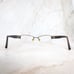 Christian Dior Eyeglasses Frame Women's Brown Metal Rectangular Half Rim 135