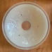 Vintage Glass 3 Ball Light Fixture Shade; Clear w Soft Yellow Raised Detail Insi
