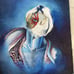 Beautiful Surrealist Abstract Oil On Canvas