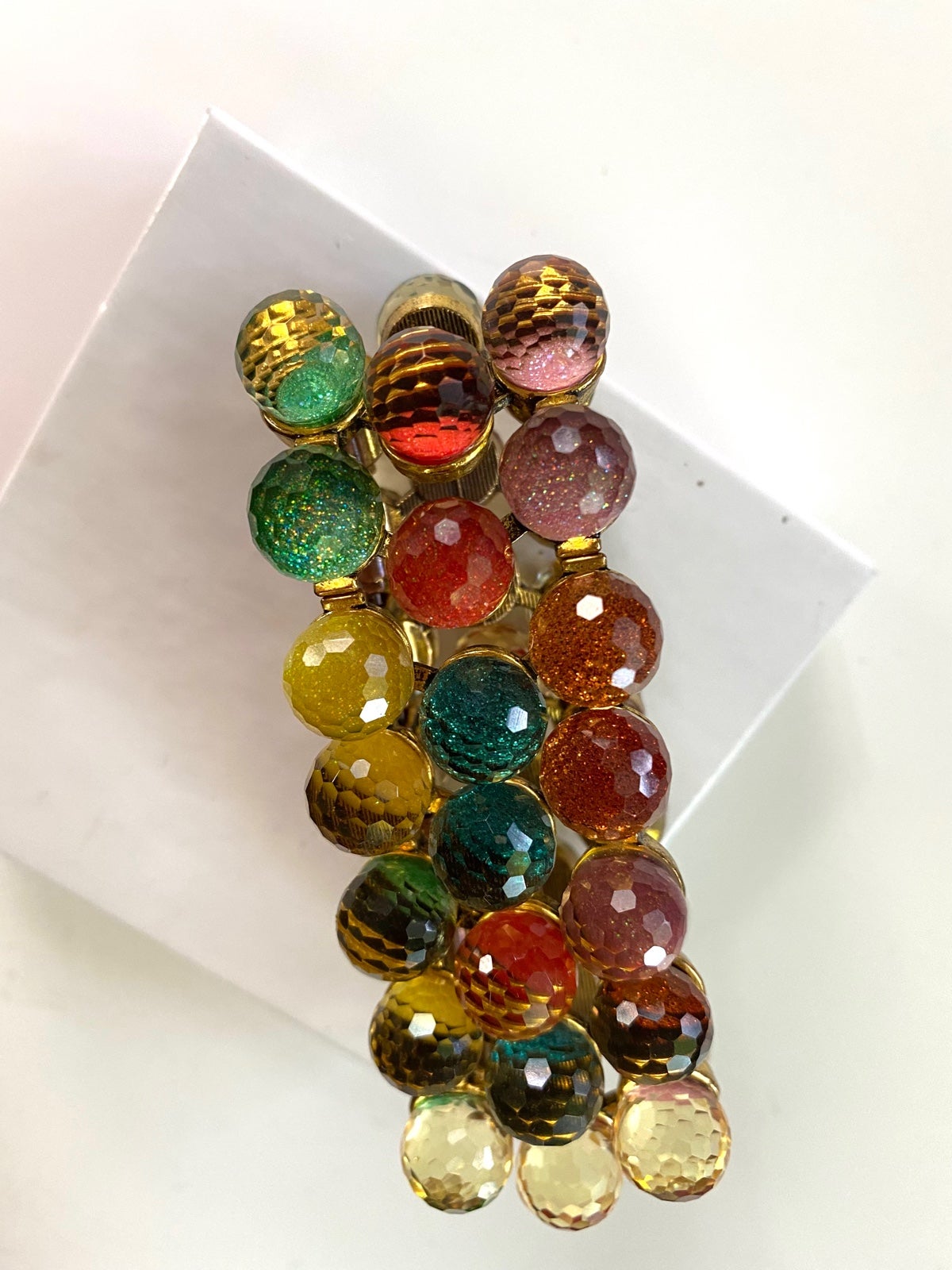 Remade  glass  bead  bracelet