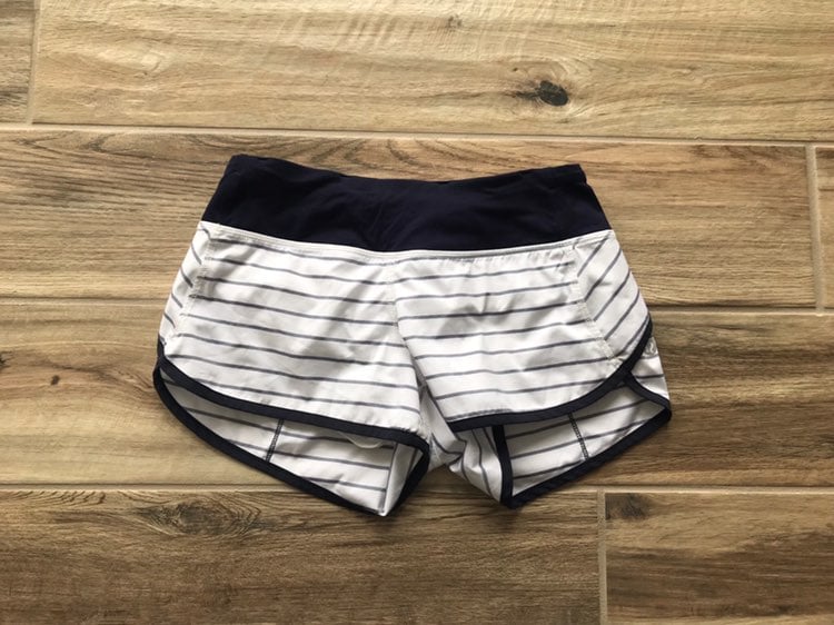 Lululemon Speed Shorts - Quiet Stripe