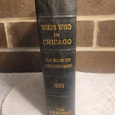 Who's Who in Chicago 1931 Marquis Biography Genealogy Cook County Du Page