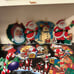 Vintage Christmas Window Hangers by Color clings