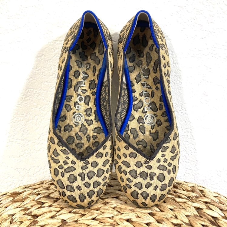 Rothy’s leopard round Flats women’s 5.5