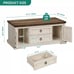 Coffee Table with Storage Drawers & Cabinet Cocktail Table Living Room