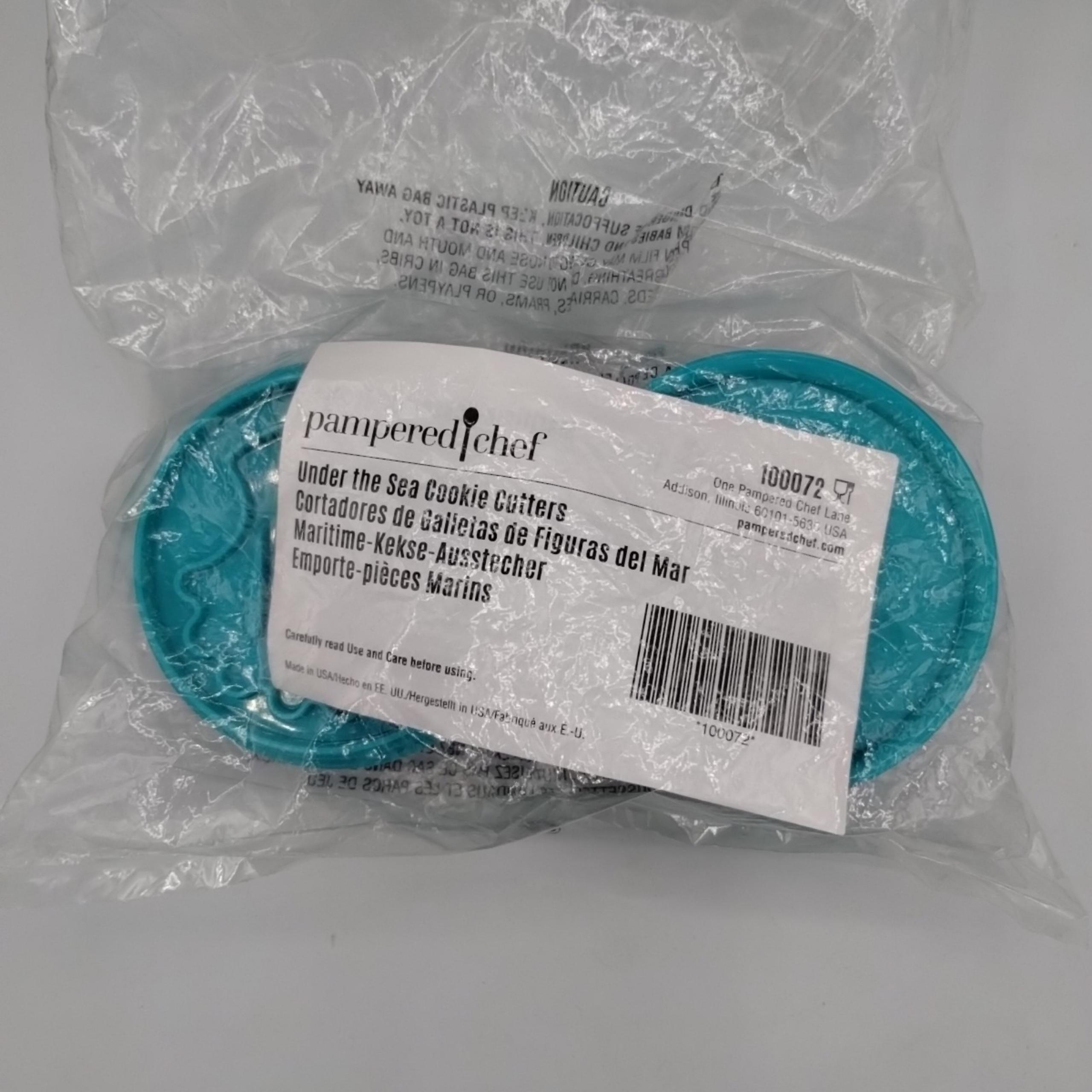 Pampered Chef Under The Sea Cookie Cutters Summer Ocean Beach Theme Set of 7