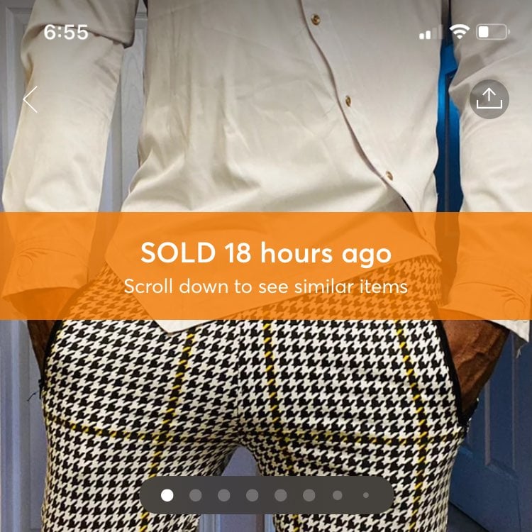Mens Casual Houndstooth Joggers.