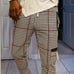 Mens Casual Houndstooth Joggers.