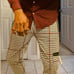 Mens Casual Houndstooth Joggers.
