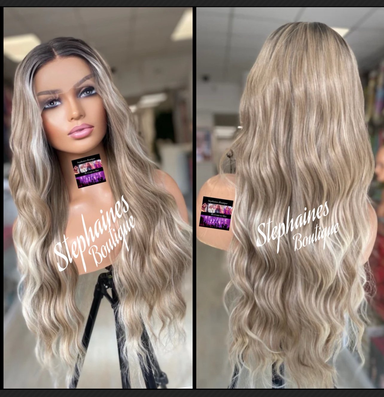 Human Hair Blended Lace Front Wig