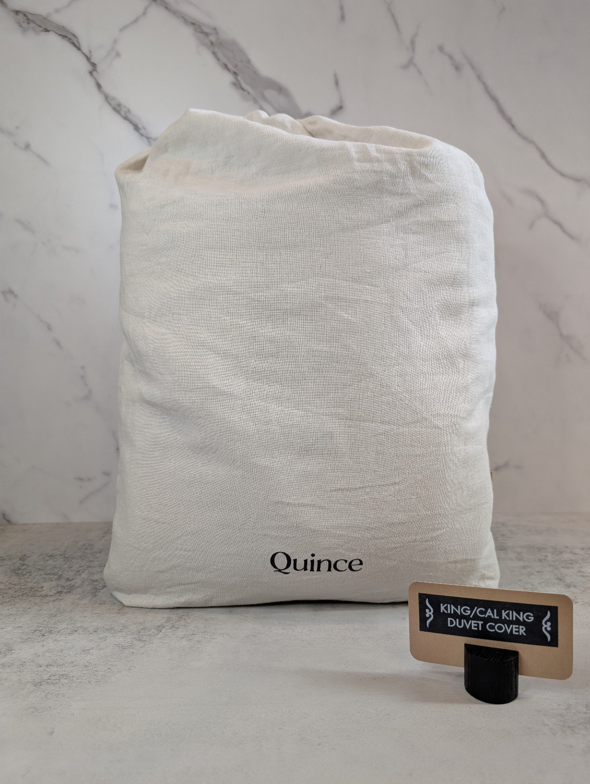 NWOT Linen Duvet Cover King/CalKing Quince European Linen Sand