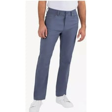 GERRY 38x32 Venture Pants Relaxed Straight Stretch Comfort Waist Zip Pocket Blue