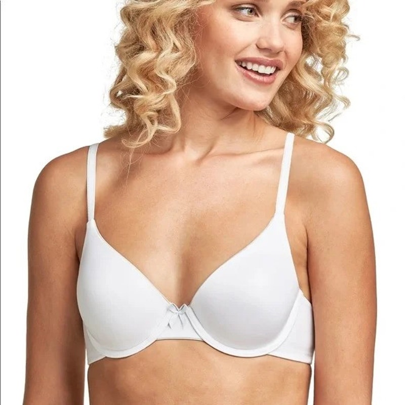 Maidenform 09402 NWT Size 32A White Underwire Padded Comfort Devotion Demi Bra