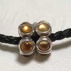 Pandora Citrine Cabochon Spacers - Pair