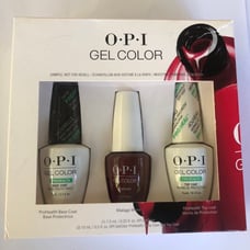 OPI Gel Color Malaga Wine Set 3x Brand New In Box Rare Color Hard To Find Red