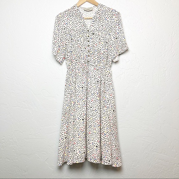 Ivana Helsinki chiffon midi dress dots