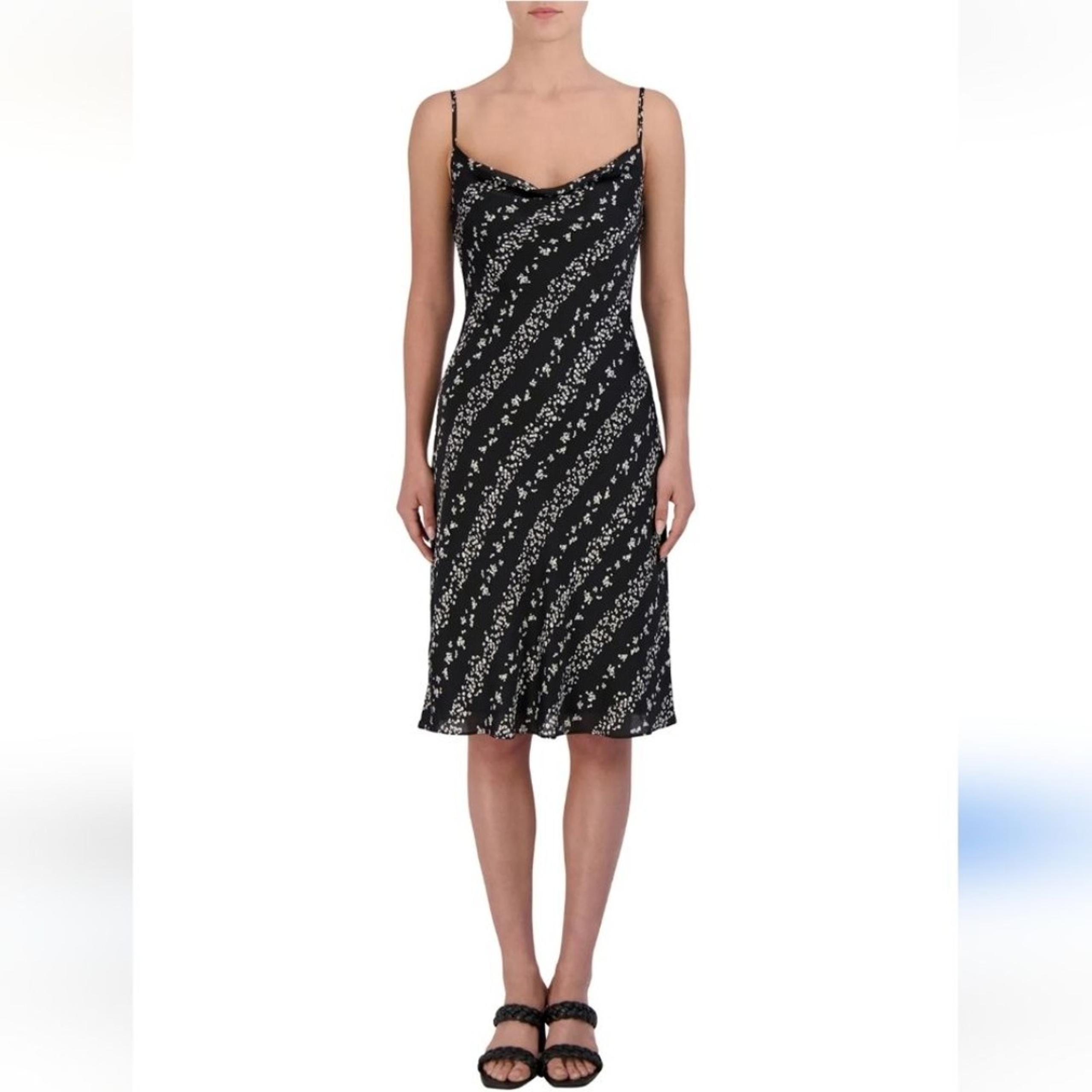 BCBG Paris Floral Cowlneck Draped Slip Cami Dress XXLarge