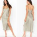 Show Me Your MuMu Zio Slip Midi Dress Sage Cheetah Size Medium