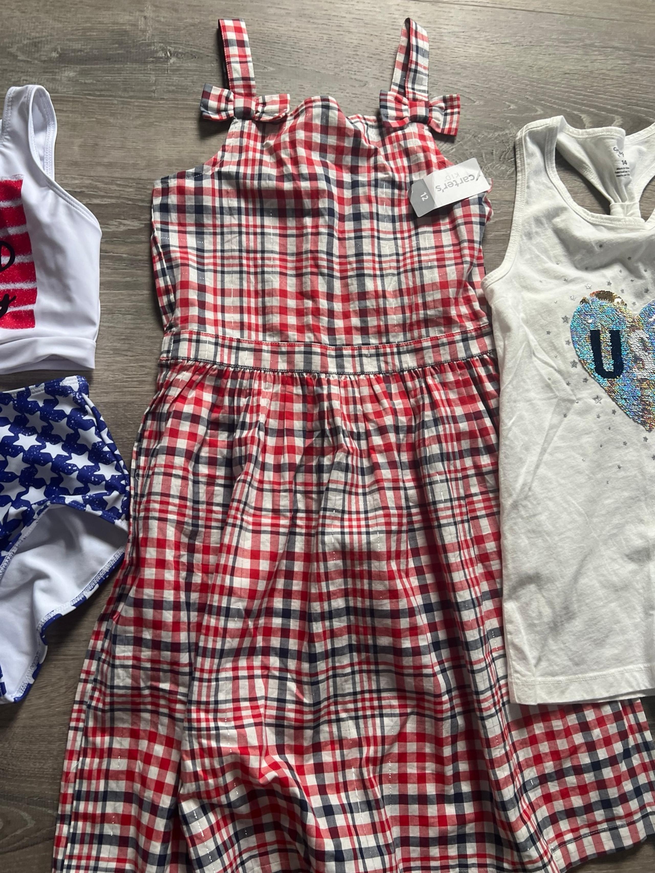Red, white & blue lot girls