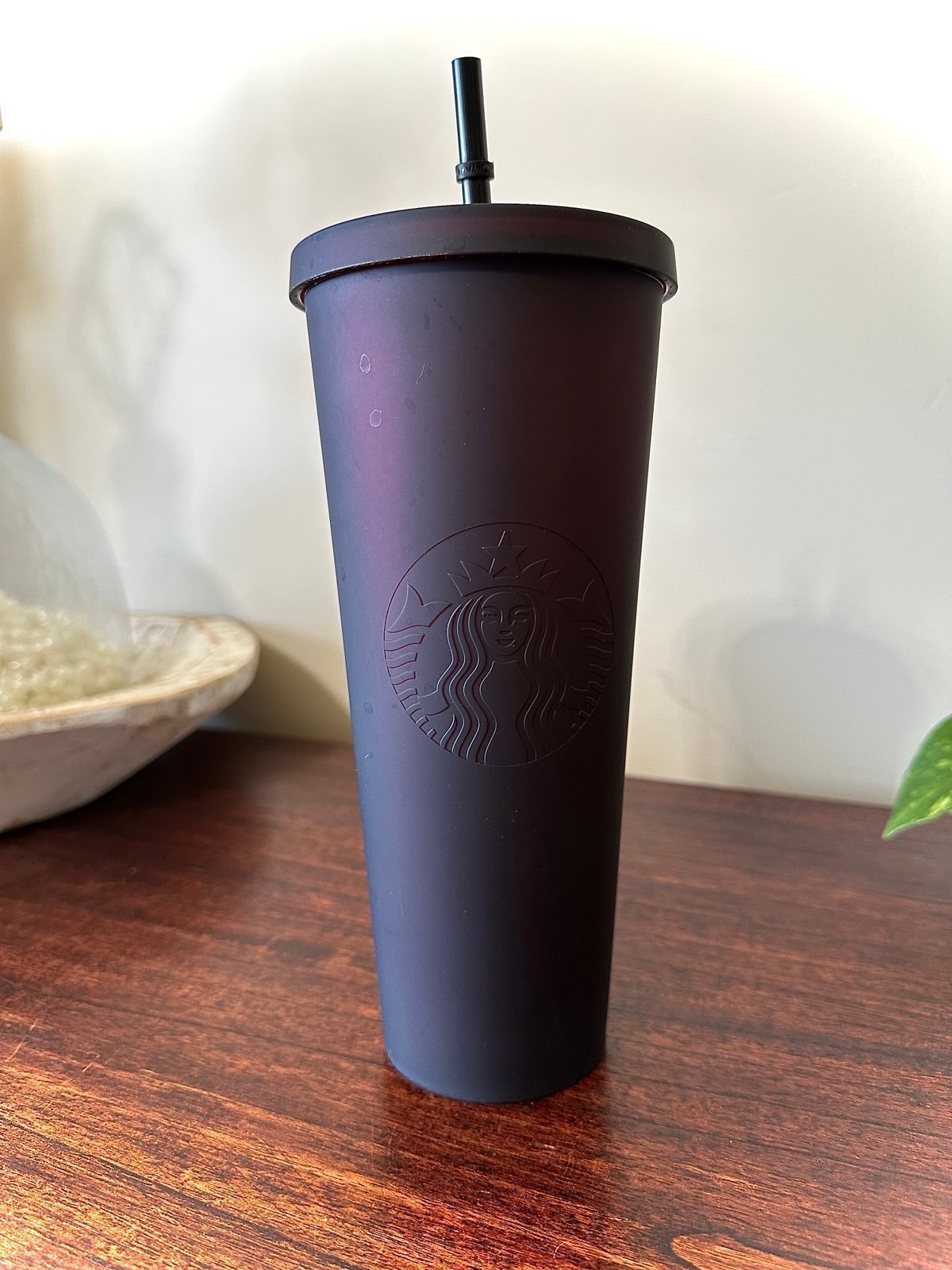 Starbucks matte purple Halloween tumbler