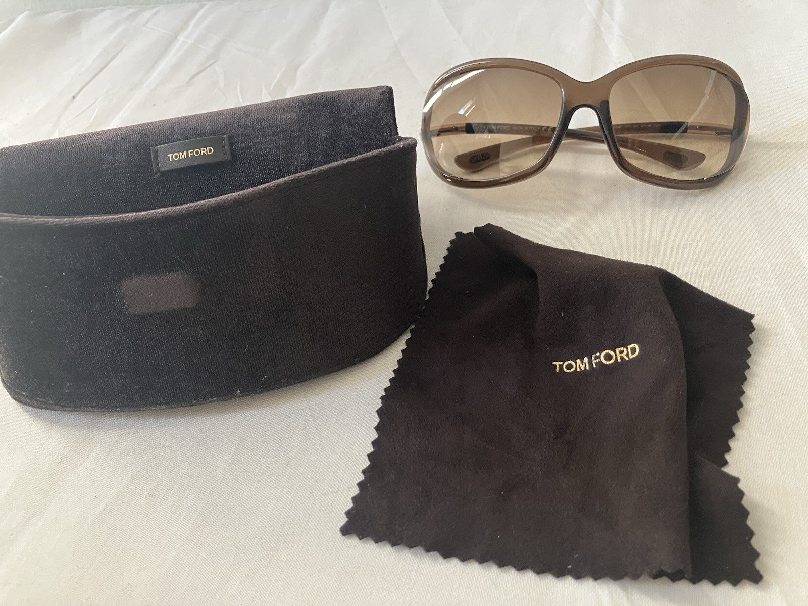 Tom Ford Jennifer TF8 692 120 Brown Sunglasses Italy W Case Beautiful