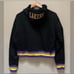 Los Angeles Lakers Pro Standard Black 23/24 City Edition Cropped Hoodie Size 2XL